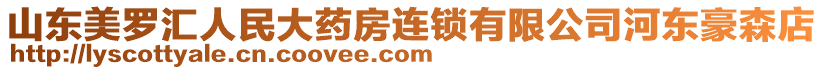 山東美羅匯人民大藥房連鎖有限公司河?xùn)|豪森店