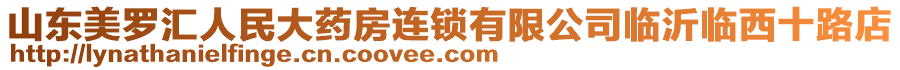 山東美羅匯人民大藥房連鎖有限公司臨沂臨西十路店