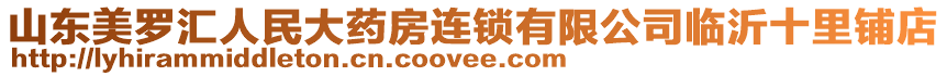 山東美羅匯人民大藥房連鎖有限公司臨沂十里鋪店