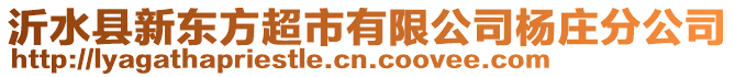 沂水縣新東方超市有限公司楊莊分公司