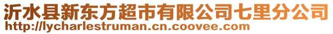 沂水縣新東方超市有限公司七里分公司