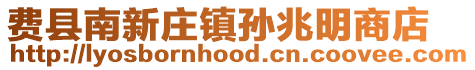 費縣南新莊鎮孫兆明商店