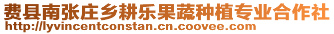 費縣南張莊鄉(xiāng)耕樂果蔬種植專業(yè)合作社