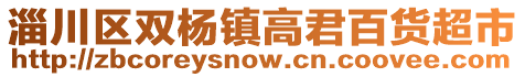 淄川區(qū)雙楊鎮(zhèn)高君百貨超市