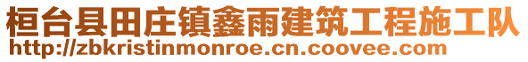 桓臺縣田莊鎮鑫雨建筑工程施工隊