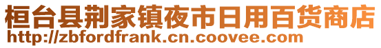 桓臺縣荊家鎮夜市日用百貨商店