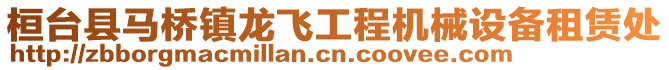 桓臺縣馬橋鎮龍飛工程機械設備租賃處