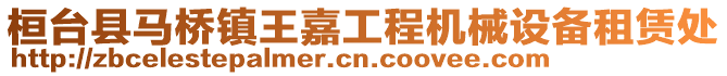 桓臺縣馬橋鎮王嘉工程機械設備租賃處