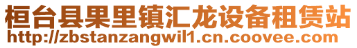 桓臺縣果里鎮(zhèn)匯龍設備租賃站