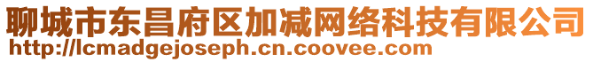 聊城市東昌府區加減網絡科技有限公司
