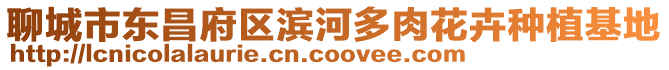 聊城市東昌府區濱河多肉花卉種植基地
