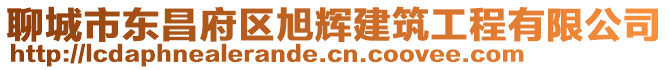 聊城市東昌府區旭輝建筑工程有限公司
