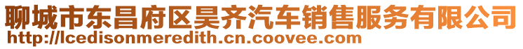 聊城市東昌府區昊齊汽車銷售服務有限公司