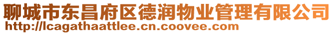 聊城市東昌府區(qū)德潤物業(yè)管理有限公司