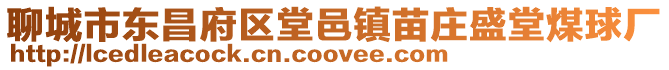 聊城市東昌府區堂邑鎮苗莊盛堂煤球廠