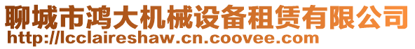 聊城市鴻大機械設備租賃有限公司