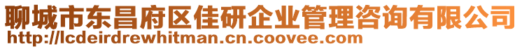 聊城市東昌府區佳研企業管理咨詢有限公司