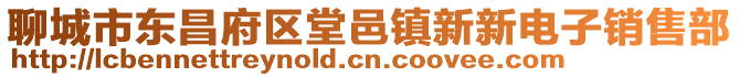 聊城市東昌府區堂邑鎮新新電子銷售部