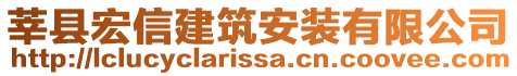 莘縣宏信建筑安裝有限公司