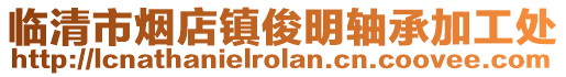 臨清市煙店鎮(zhèn)俊明軸承加工處