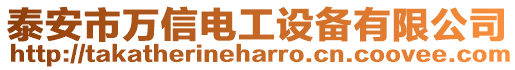 泰安市萬信電工設備有限公司