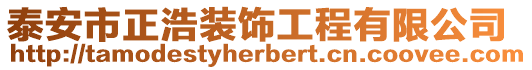 泰安市正浩裝飾工程有限公司