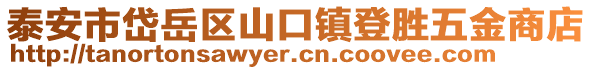 泰安市岱岳區(qū)山口鎮(zhèn)登勝五金商店
