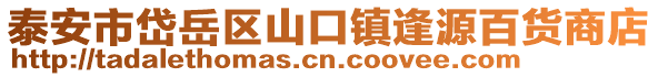 泰安市岱岳區山口鎮逢源百貨商店