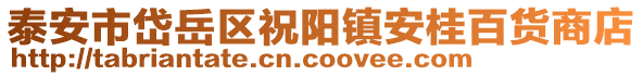 泰安市岱岳區祝陽鎮安桂百貨商店