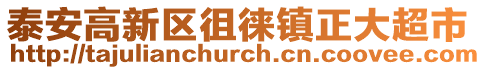 泰安高新區徂徠鎮正大超市