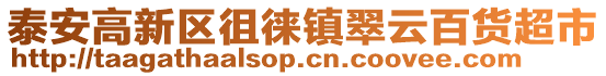 泰安高新區徂徠鎮翠云百貨超市