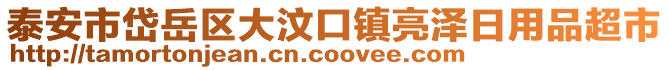 泰安市岱岳區大汶口鎮亮澤日用品超市