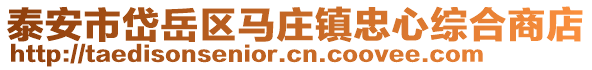 泰安市岱岳區馬莊鎮忠心綜合商店