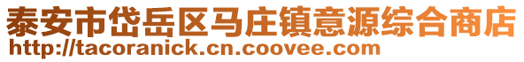 泰安市岱岳區(qū)馬莊鎮(zhèn)意源綜合商店