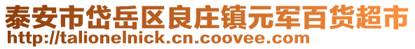 泰安市岱岳區良莊鎮元軍百貨超市