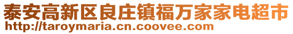 泰安高新區(qū)良莊鎮(zhèn)福萬家家電超市
