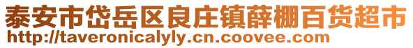泰安市岱岳區(qū)良莊鎮(zhèn)薛棚百貨超市