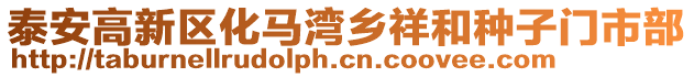 泰安高新區化馬灣鄉祥和種子門市部