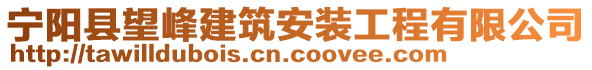 寧陽縣望峰建筑安裝工程有限公司