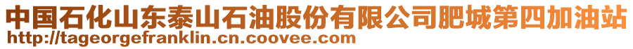 中國石化山東泰山石油股份有限公司肥城第四加油站