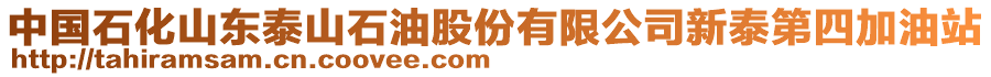 中國石化山東泰山石油股份有限公司新泰第四加油站