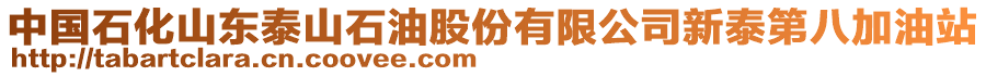 中國石化山東泰山石油股份有限公司新泰第八加油站