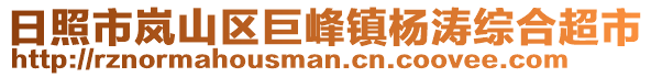 日照市嵐山區巨峰鎮楊濤綜合超市