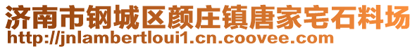 濟南市鋼城區(qū)顏莊鎮(zhèn)唐家宅石料場