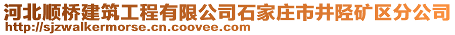 河北順橋建筑工程有限公司石家莊市井陘礦區(qū)分公司