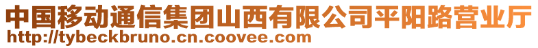 中國移動通信集團(tuán)山西有限公司平陽路營業(yè)廳