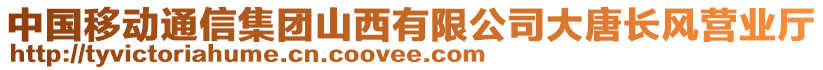 中國(guó)移動(dòng)通信集團(tuán)山西有限公司大唐長(zhǎng)風(fēng)營(yíng)業(yè)廳