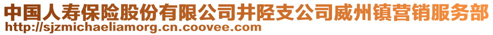 中國(guó)人壽保險(xiǎn)股份有限公司井陘支公司威州鎮(zhèn)營(yíng)銷服務(wù)部