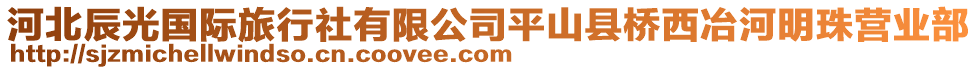 河北辰光國(guó)際旅行社有限公司平山縣橋西冶河明珠營(yíng)業(yè)部