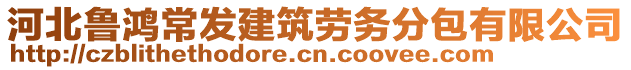 河北魯鴻常發(fā)建筑勞務分包有限公司